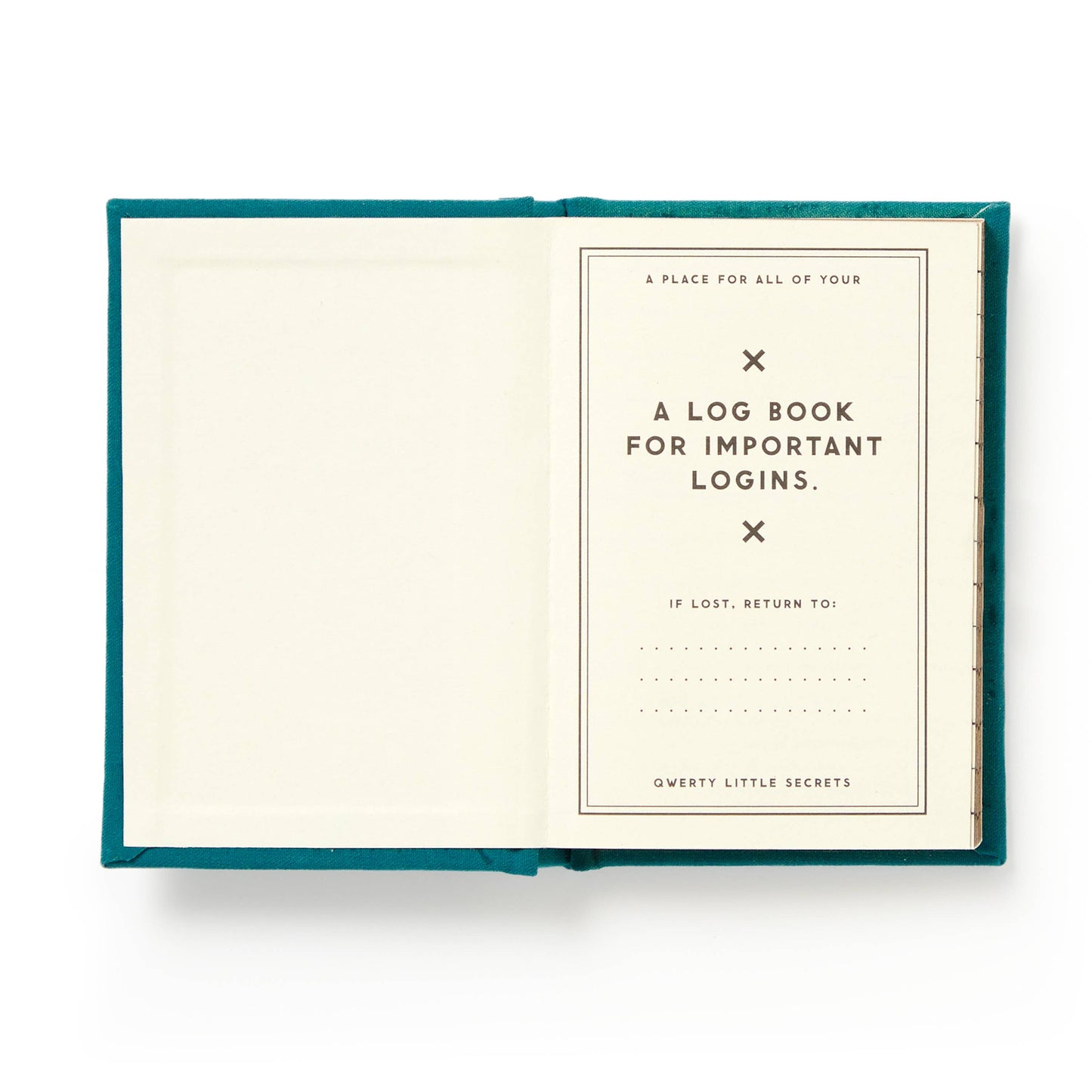 "Definitely Not My Passwords" Tiny Password Diary by Brass Monkey