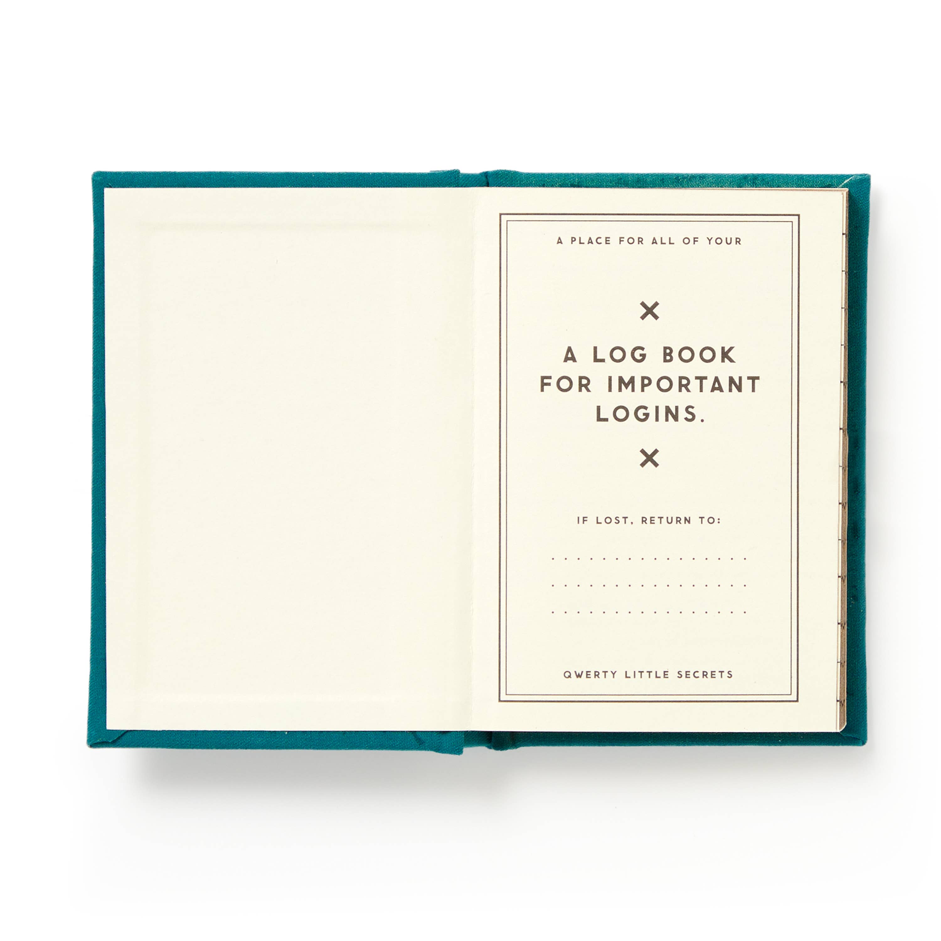"Definitely Not My Passwords" Tiny Password Diary by Brass Monkey
