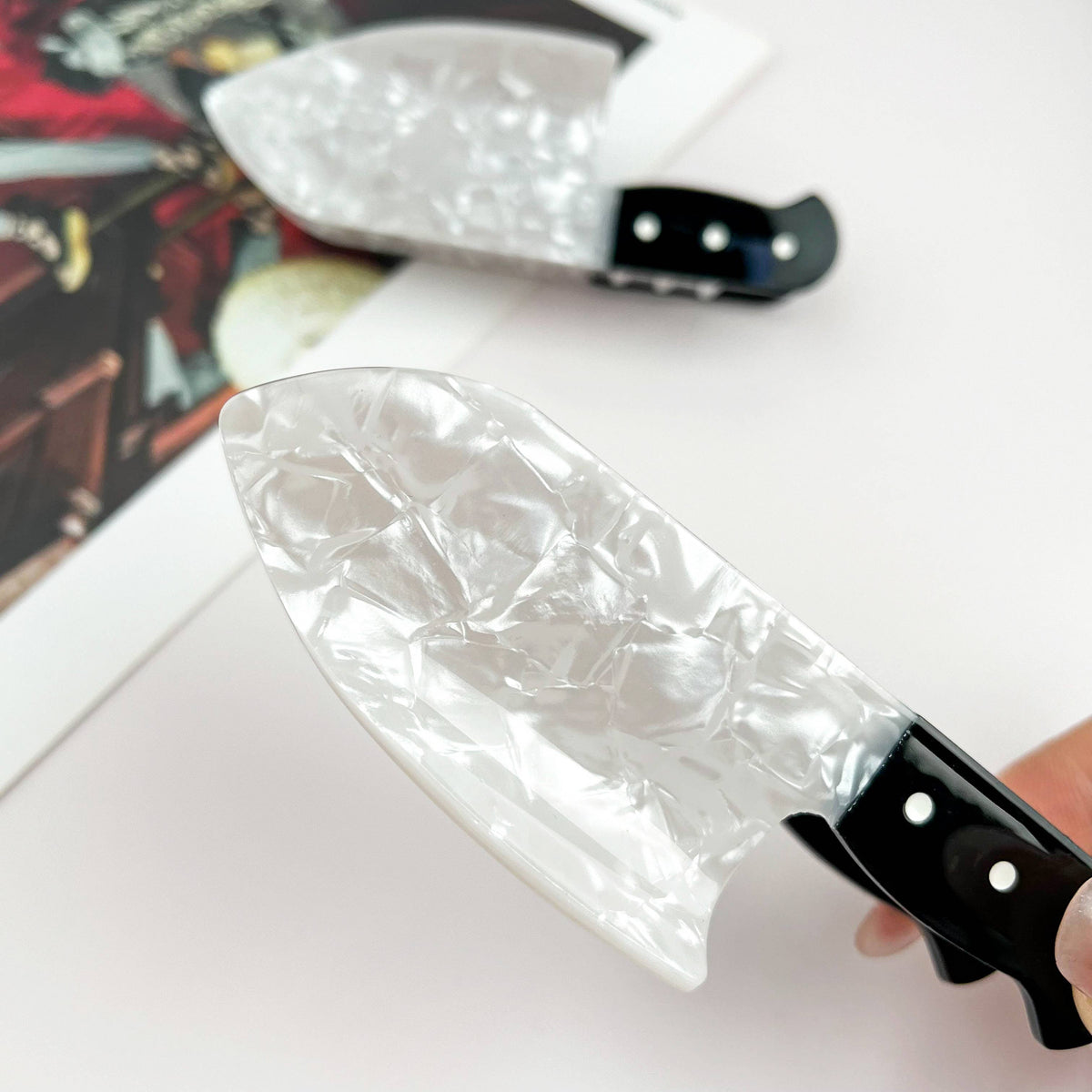 Novelty Knife Hair Claw Clip