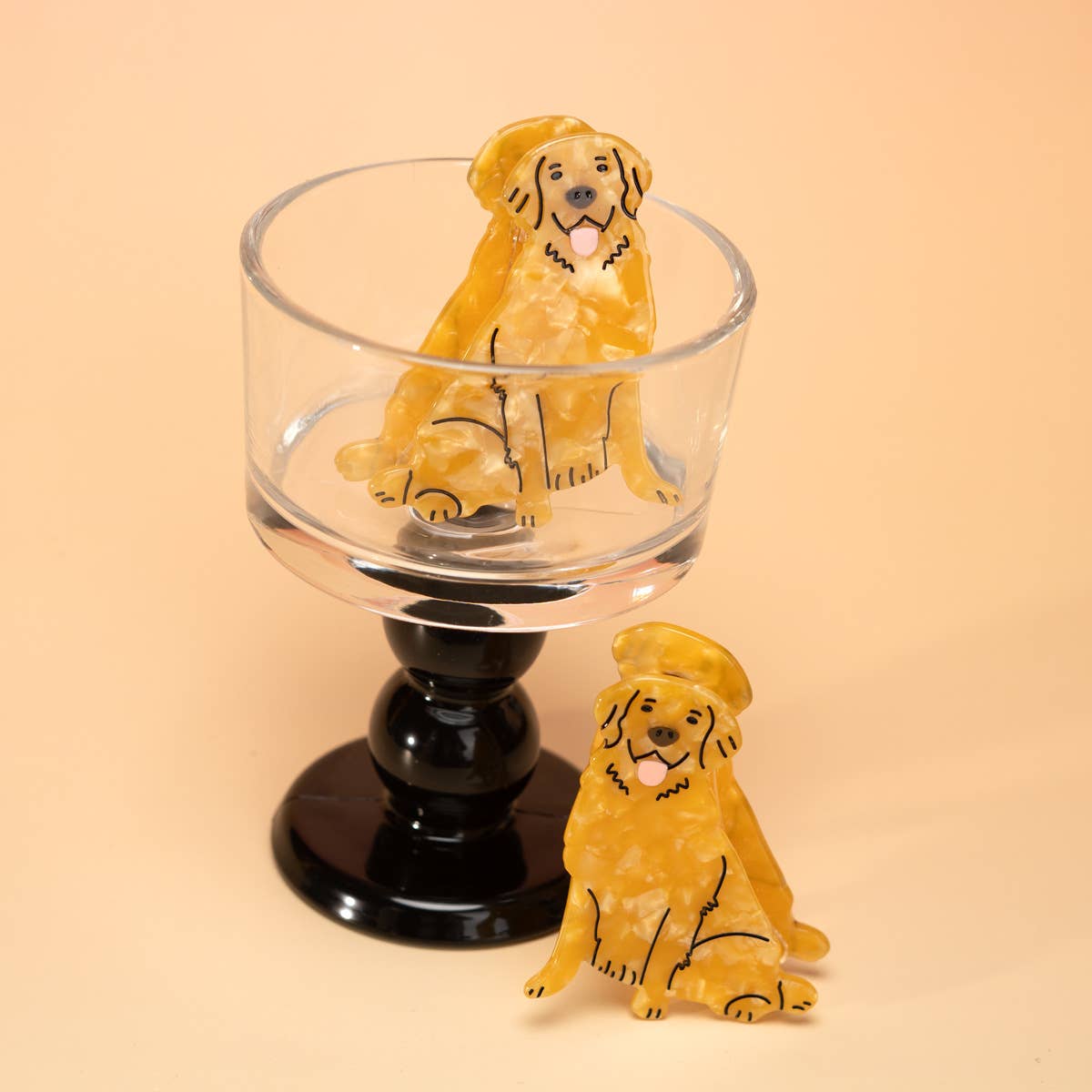 Golden Retriever Hair Claw Clip