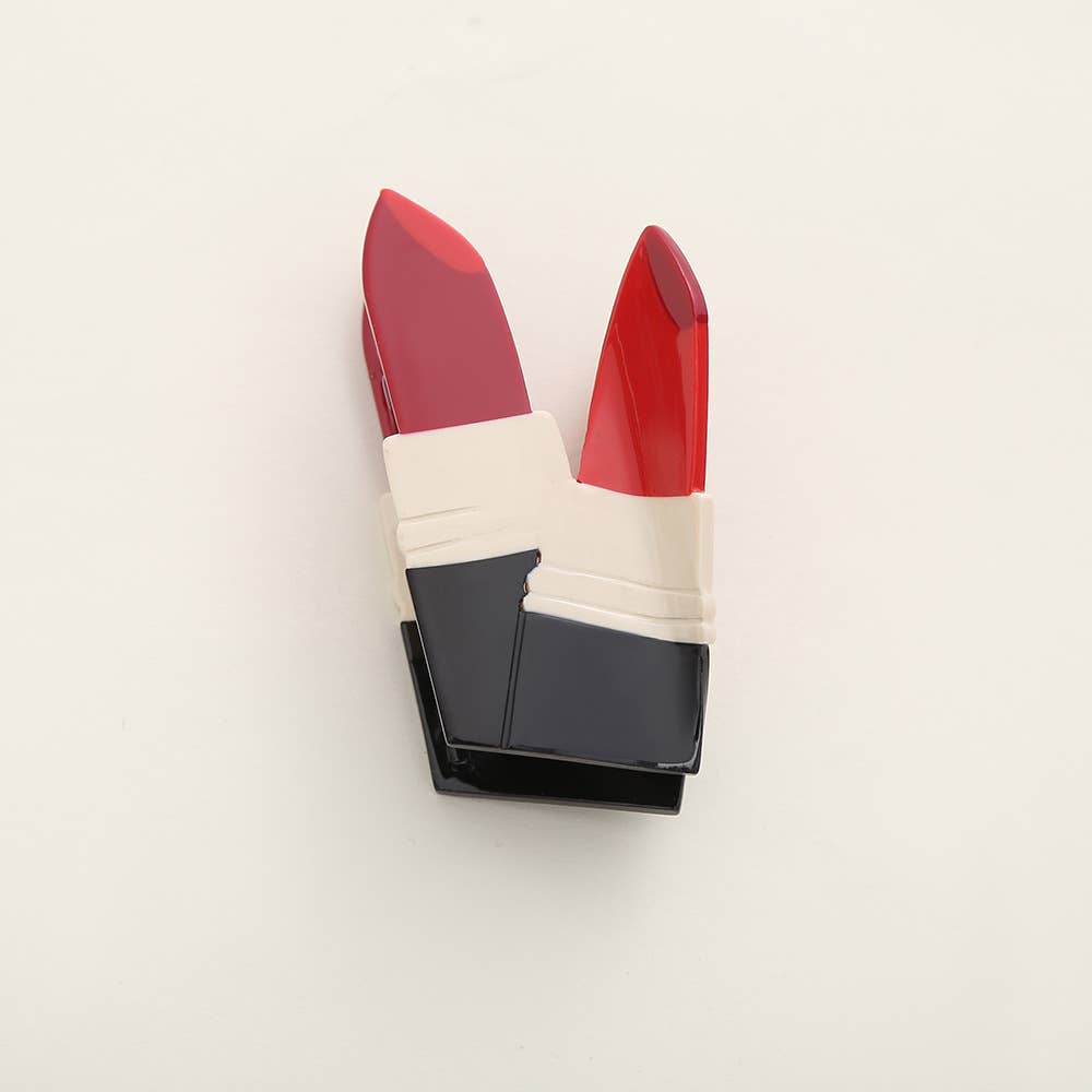 Chic Lipstick Hair Claw Clip