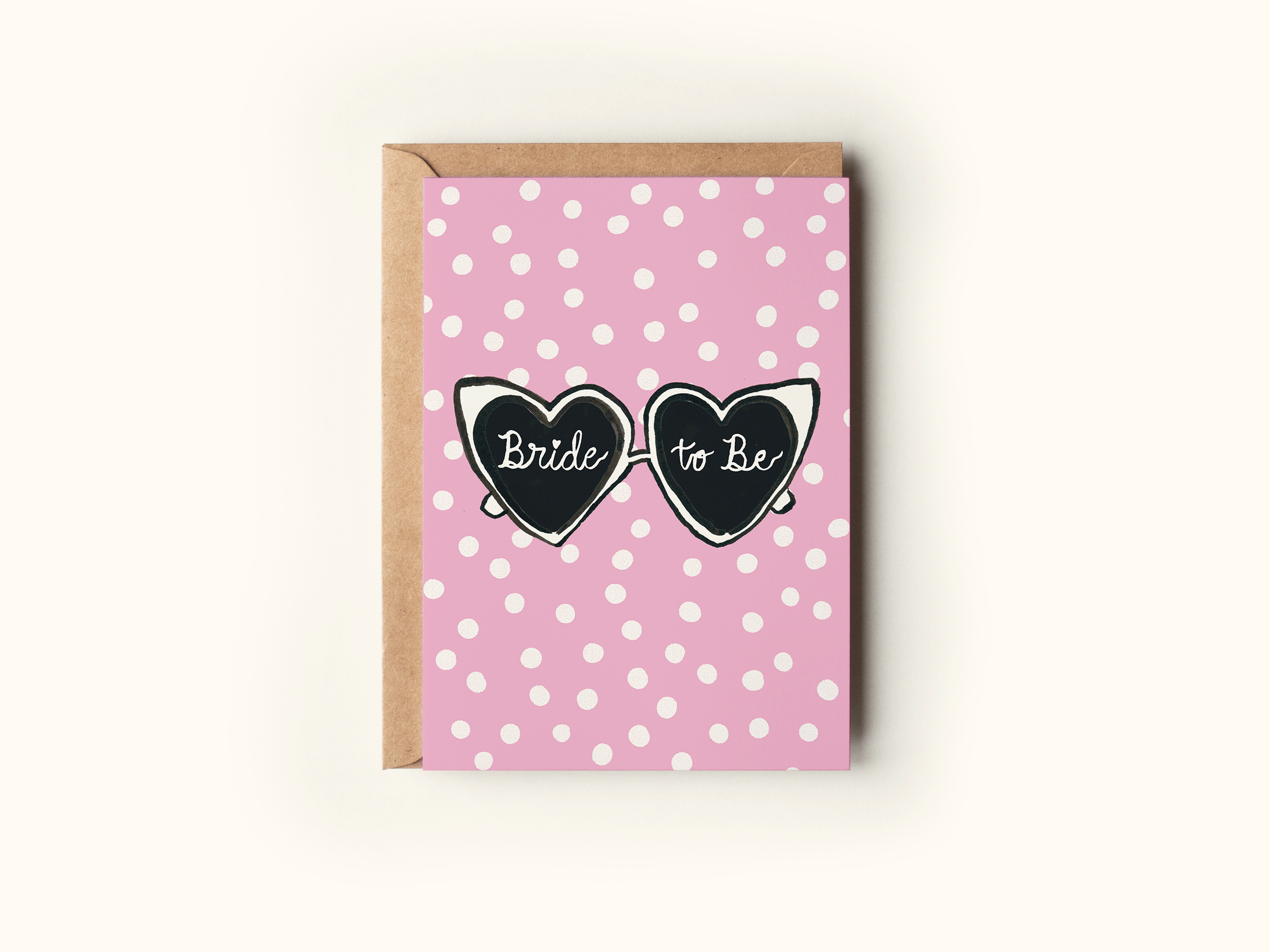"Bride To Be" Heart Sunglasses Greeting Card