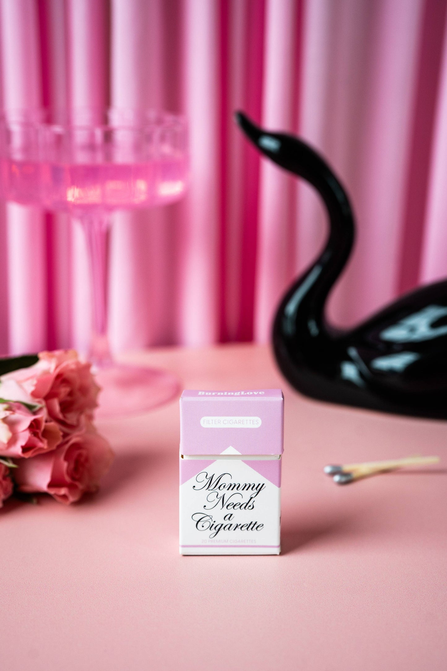 "Mommy Needs a Cigarette" Cigarette Box Matches