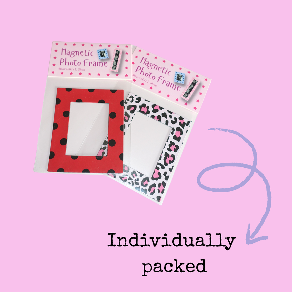 "CHEETAH CUTIE" Photo Strip Magnet Frame | Fridge Home Décor
