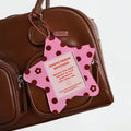 Polka Dot Star Photo Frame Keychain