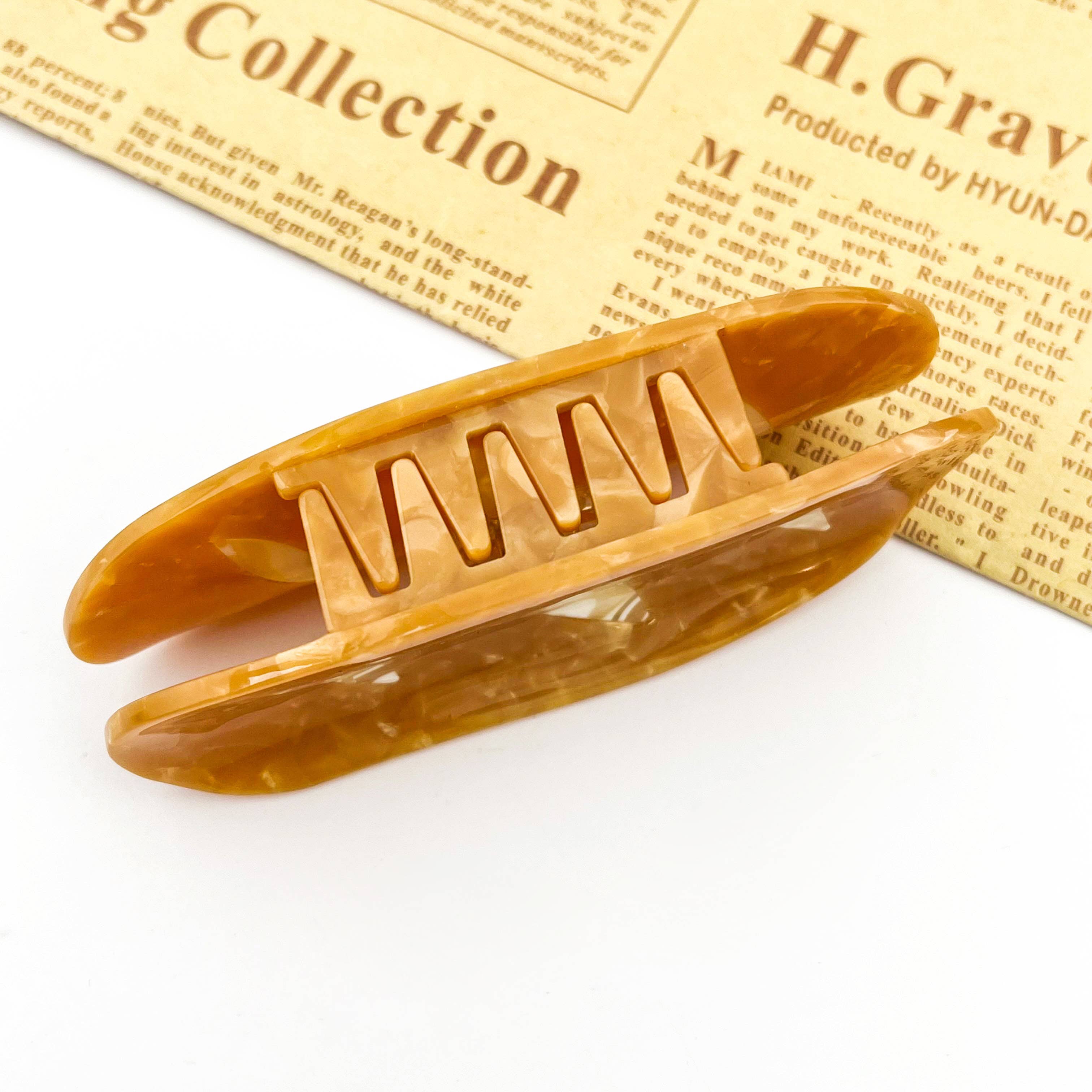 Baguette-Inspired Hair Claw Clip
