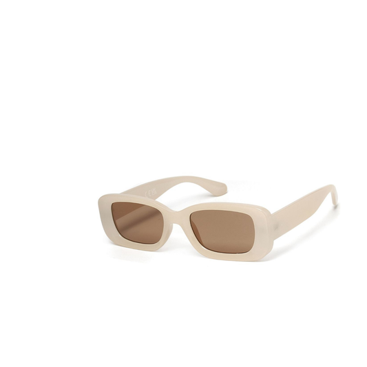 Nude Rectangle Chunky Sunglasses