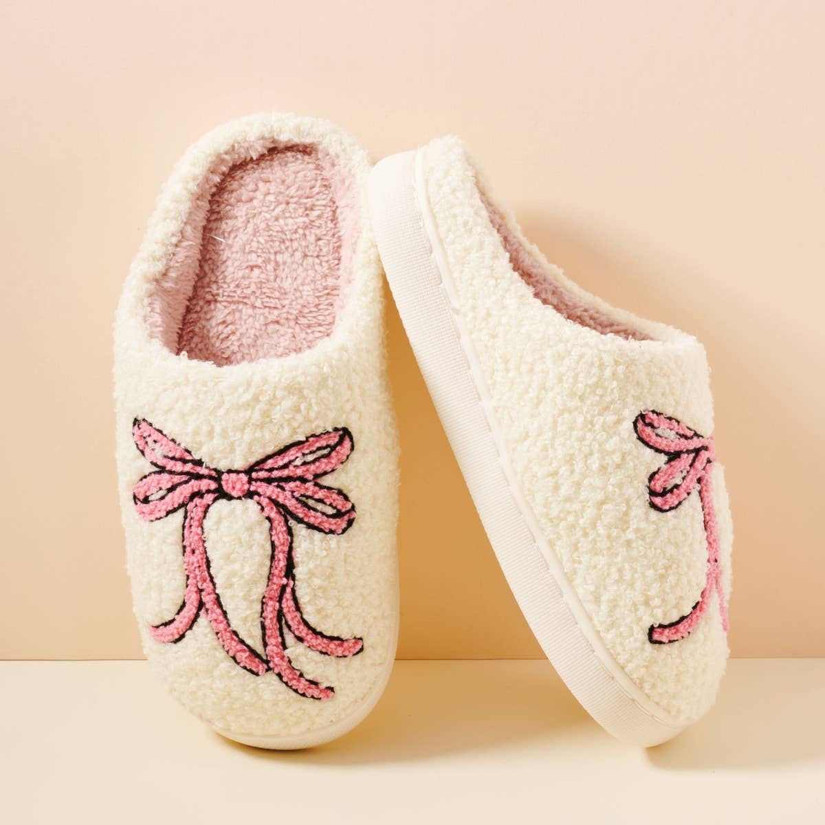 Large Ribbon Home Slippers