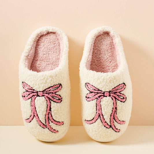 Large Ribbon Home Slippers