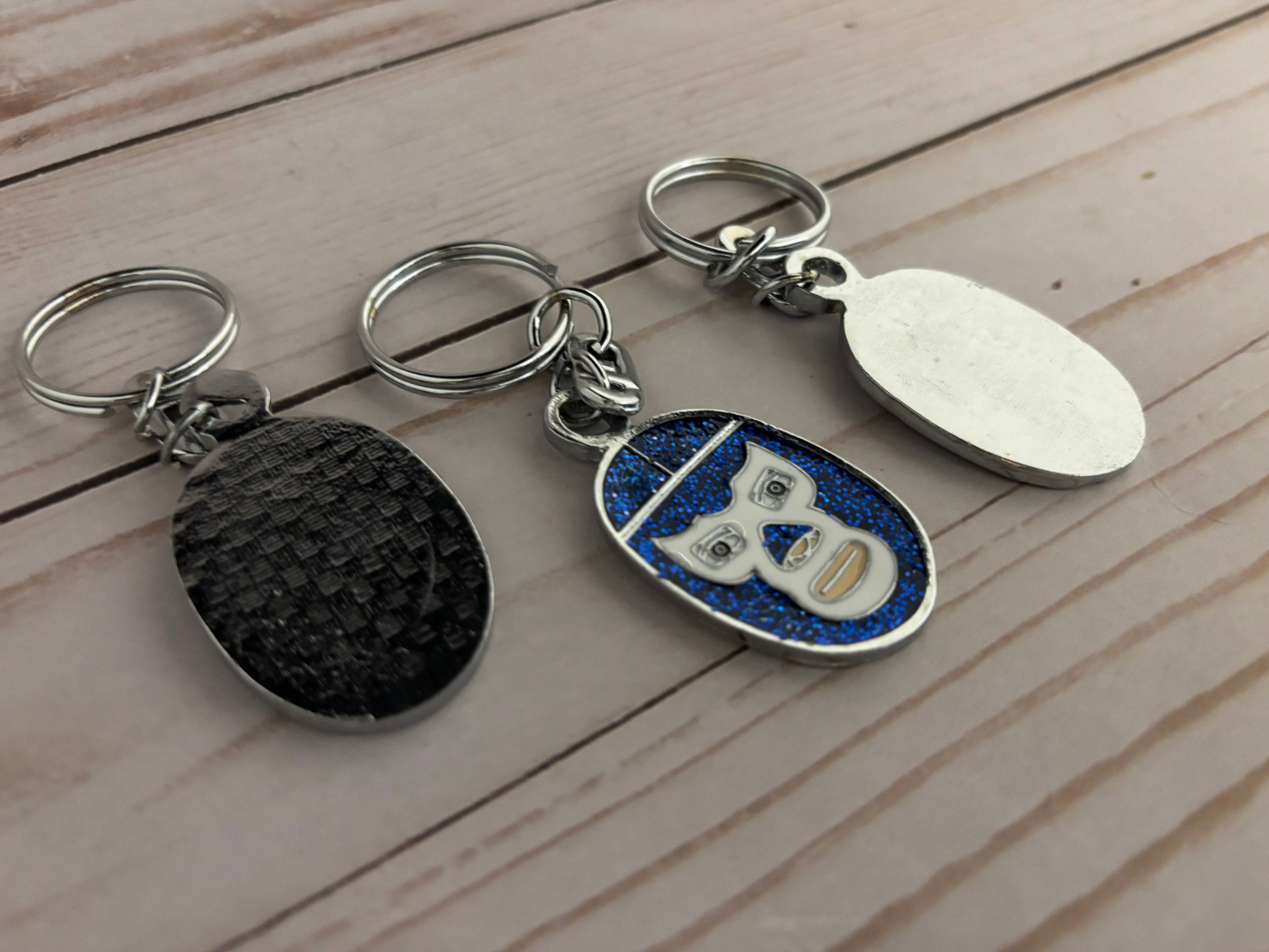 Blue Demon Luchador Lucha Libre Keychain