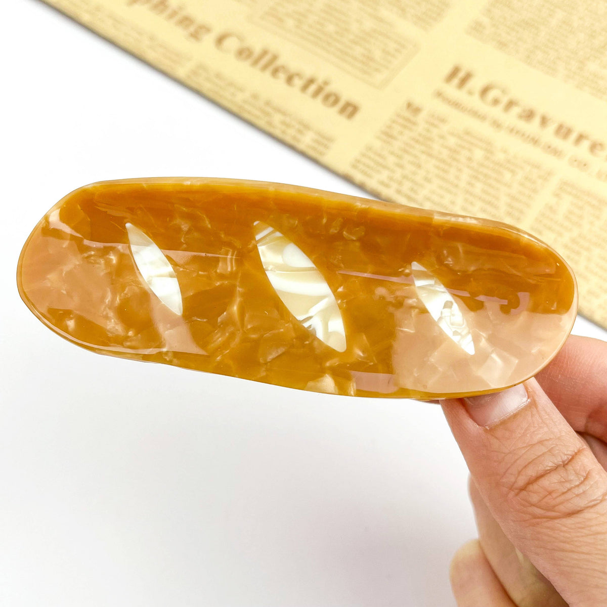 Baguette-Inspired Hair Claw Clip